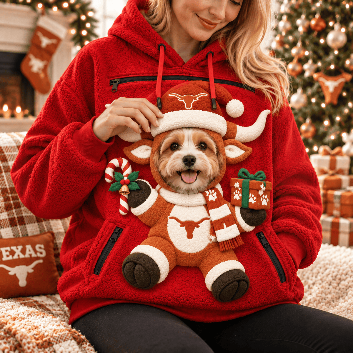 TLS PREMIUM Christmas Pet Pouch Hoodie NPL