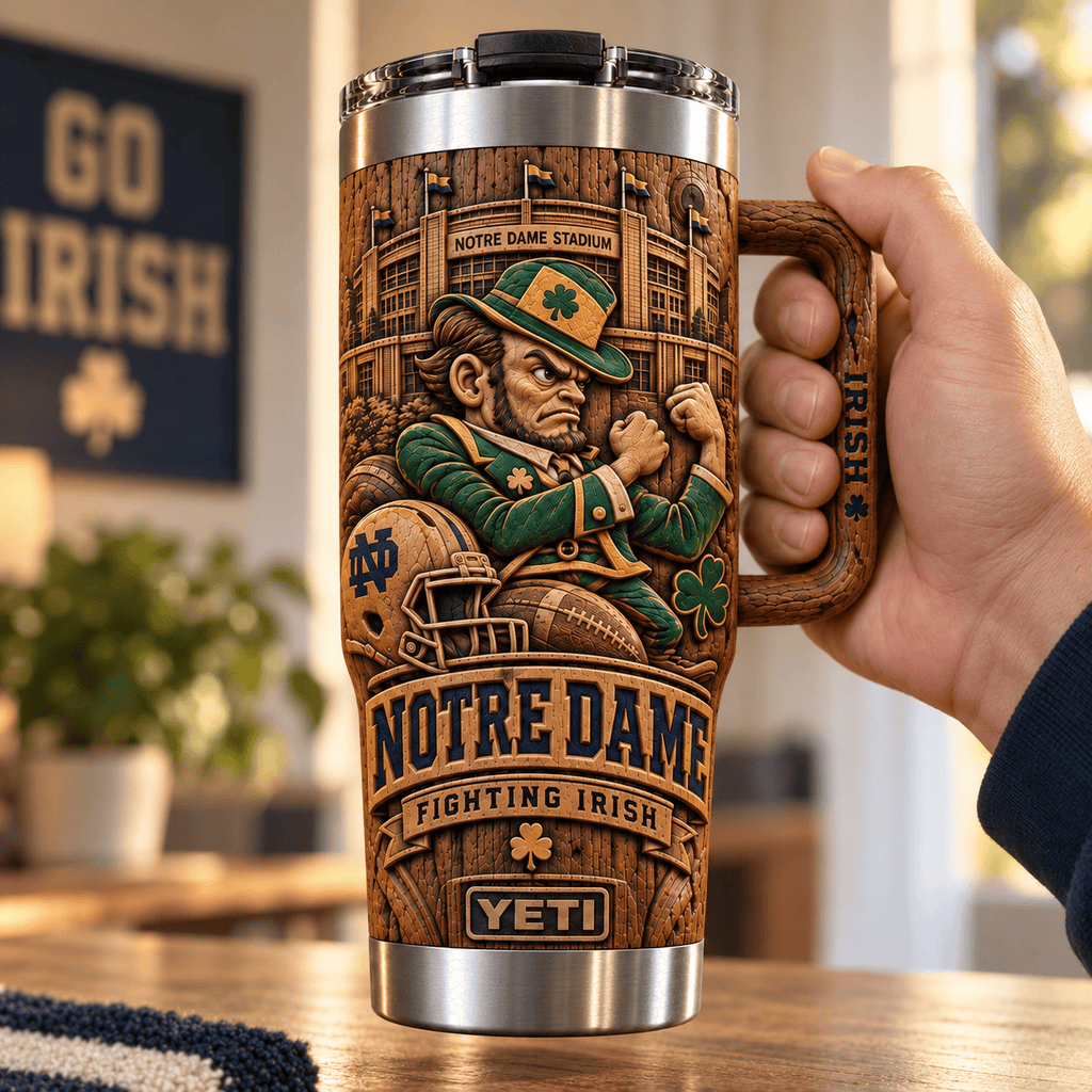 NDFI 40oz Woodgrain Relief Tumbler NTTB