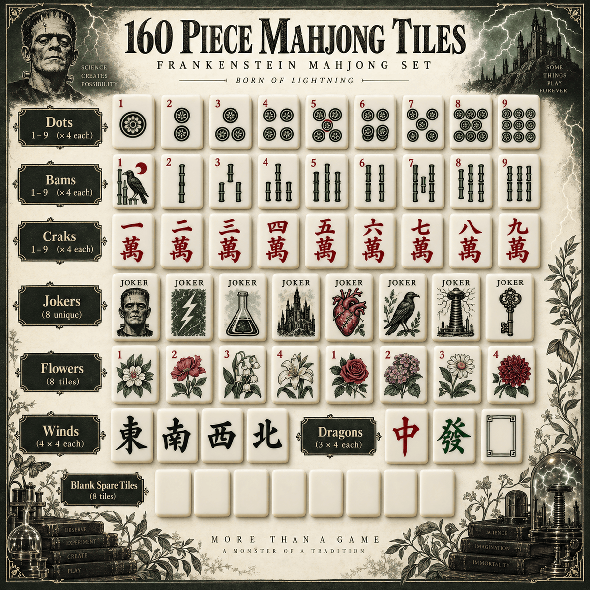 Premium FRKS Mahjong Tiles Set TNSM
