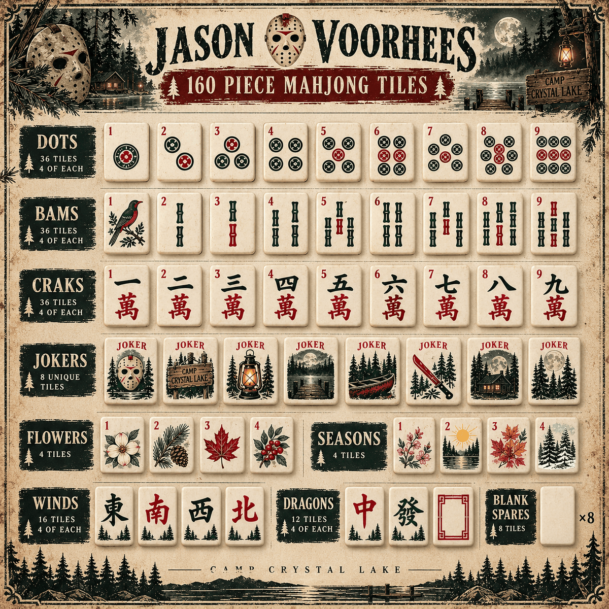 Premium JAVOR Mahjong Tiles Set TNSM