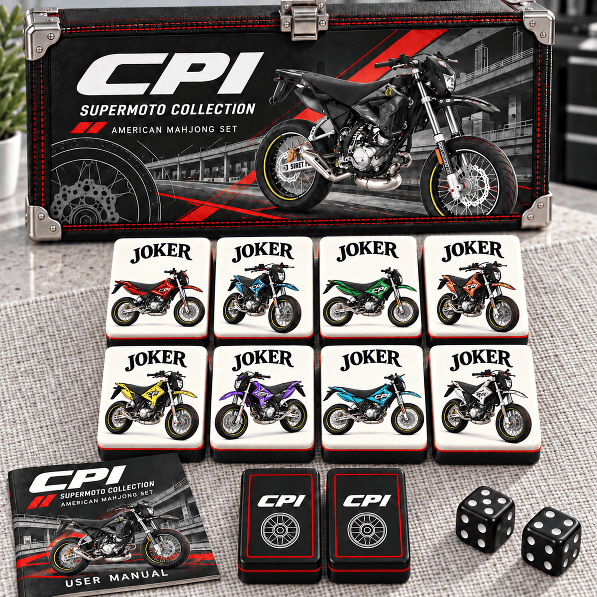 Premium CPI Mahjong Tiles Set PVNA