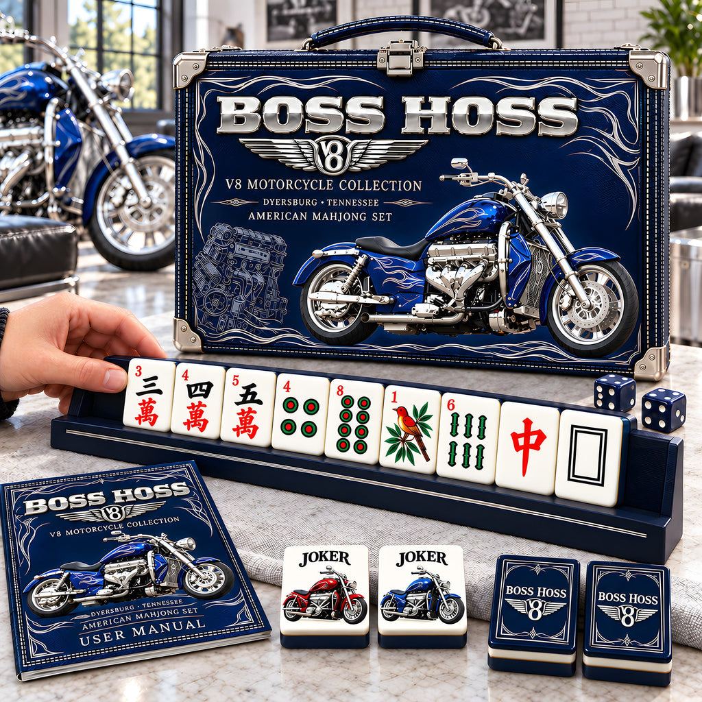 Premium BOS Mahjong Tiles Set PVNA