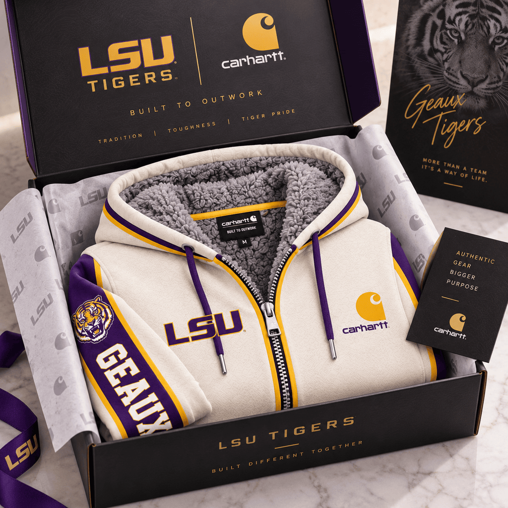 LSU Premium zip-up hoodie BMD