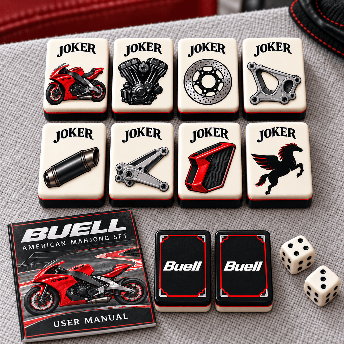 Premium BUE Mahjong Tiles Set TTMH